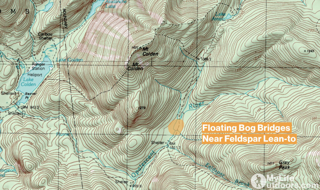 Floating Bog Bridges Map