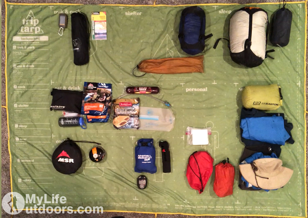 TripTarp with Gear Laid out